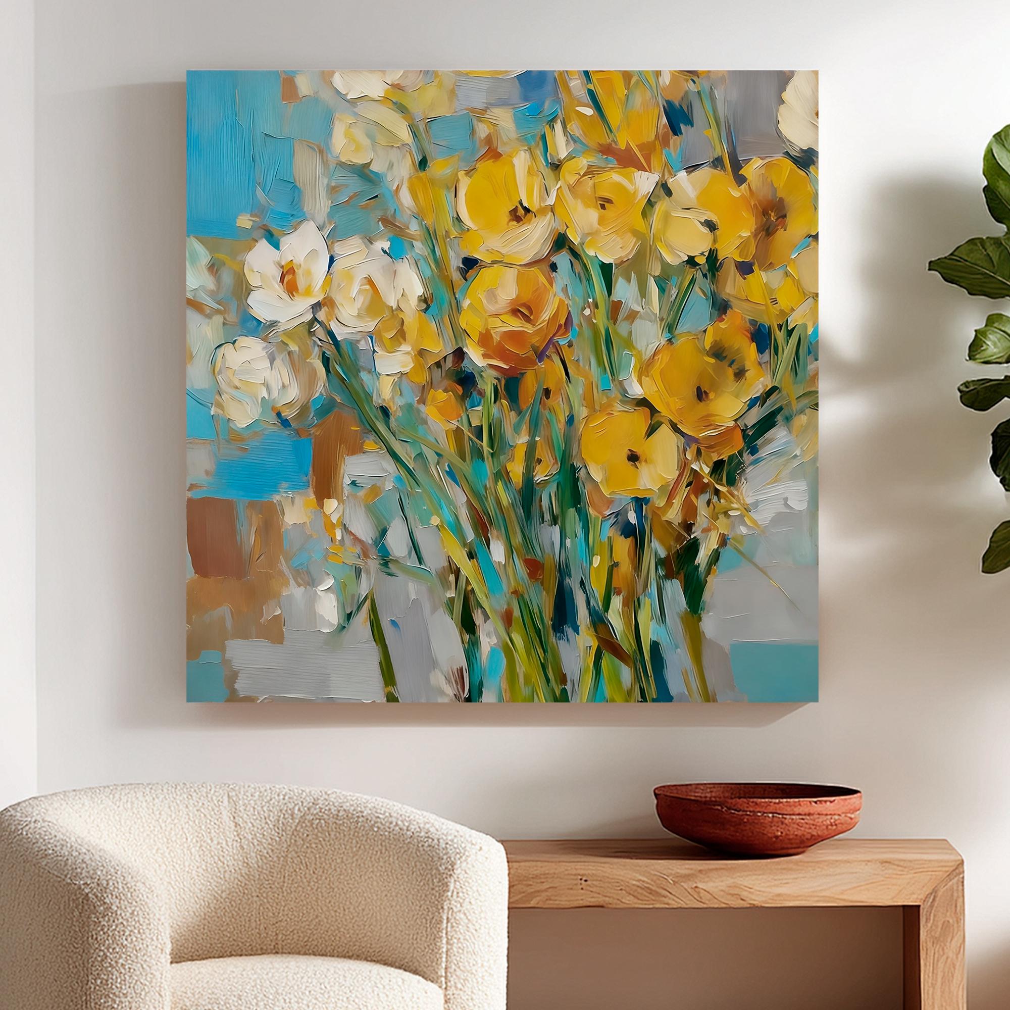 Modern Bouquet Floral Oil Painting