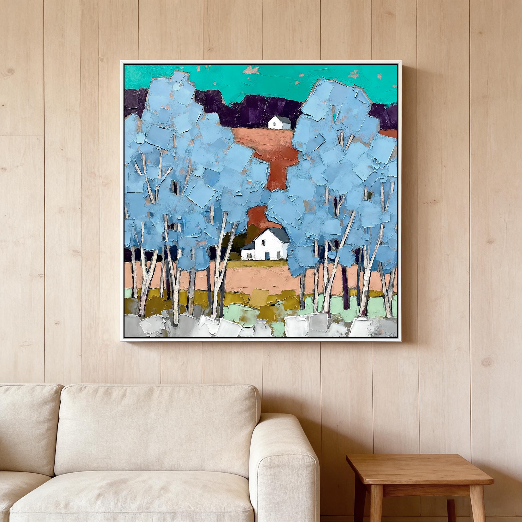 Modern rural landscape oil painting - View 4