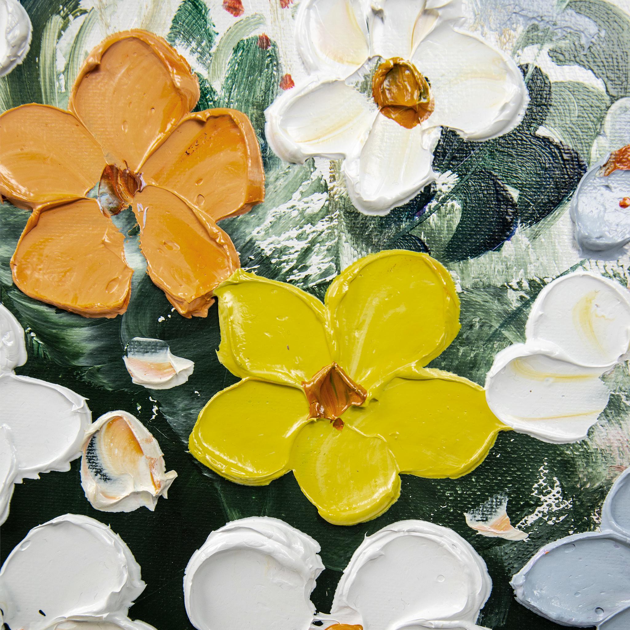 Colorful Vase Floral Oil Painting - View 3