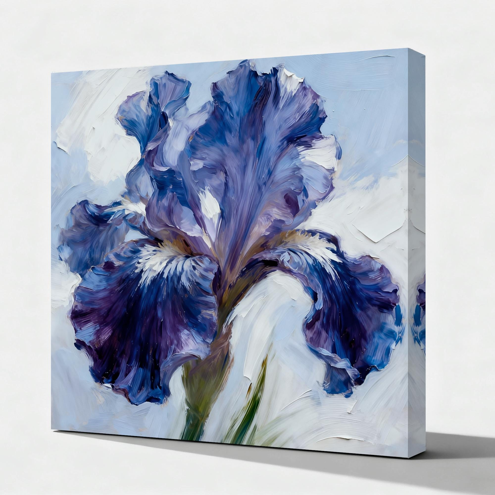 Textured plant and flower oil paintings - View 2