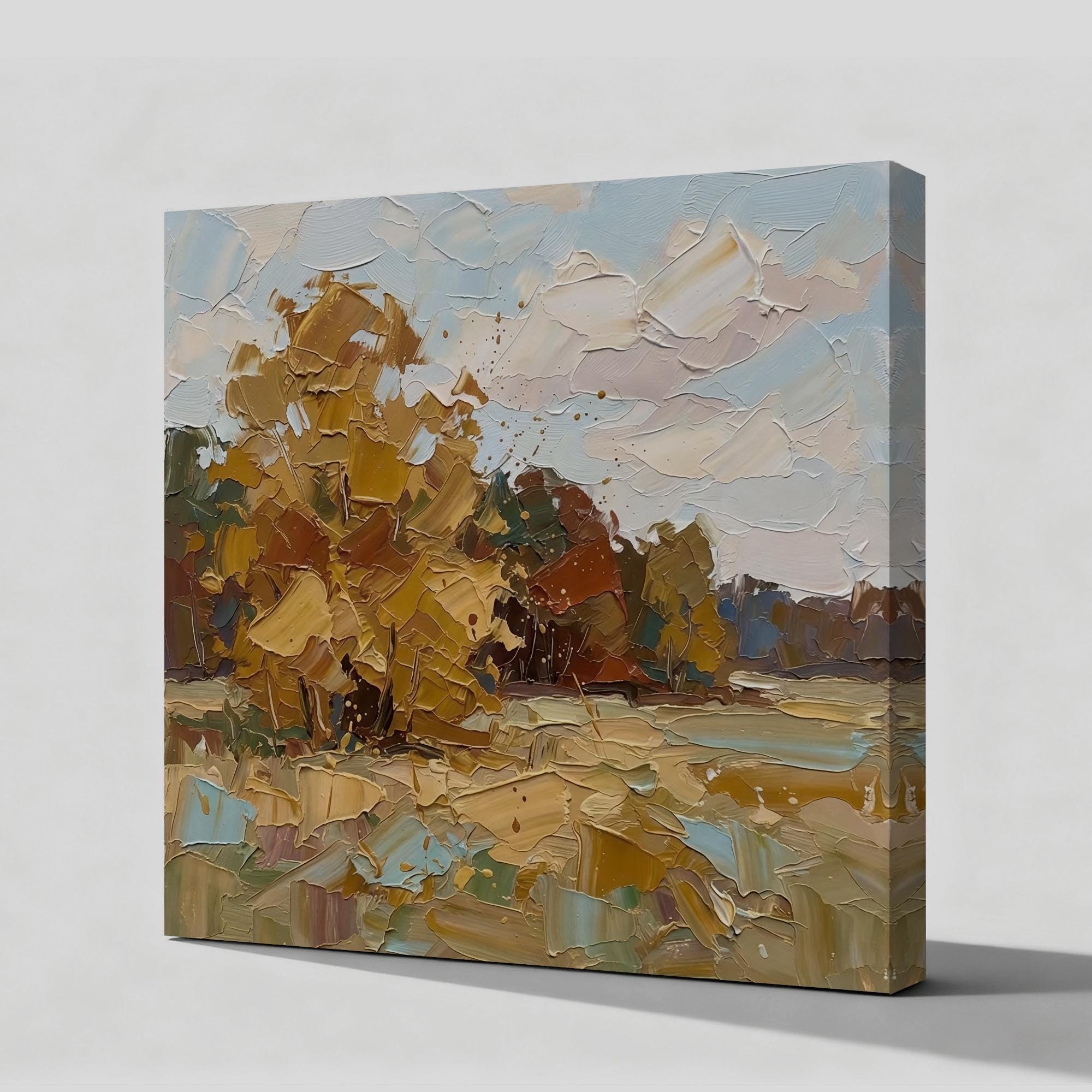 Autumn landscape oil painting - View 2
